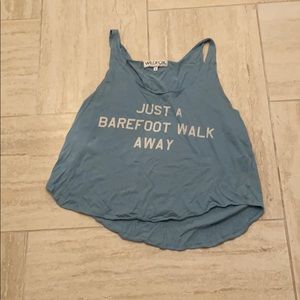 Light Blue Wildfox Oversized Tank | Sz Sm